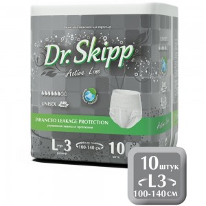 Подгузники-трусы Dr. Skipp Active Line L (10 шт)