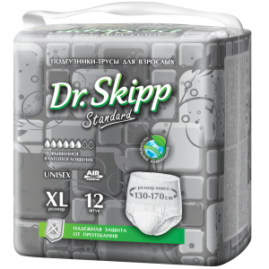 Подгузники-трусы Dr. Skipp Standard XL (12 шт)
