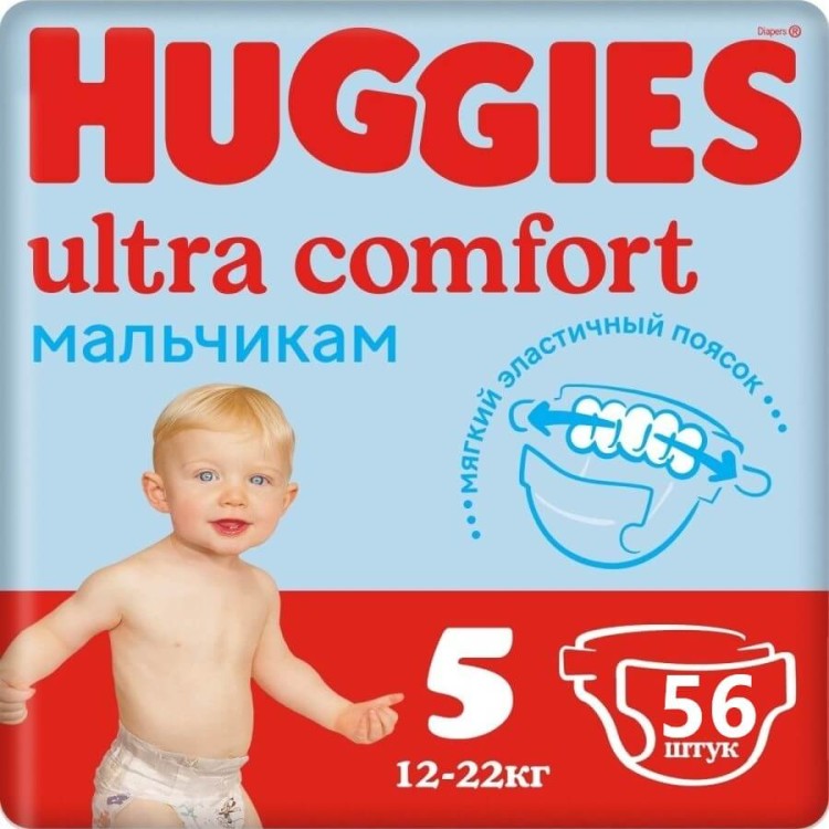 Подгузники Huggies Ultra Comfort Boy Mega 5 56 шт