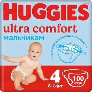 Подгузники Huggies Ultra Comfort Boy 4 Disney Box 100 шт