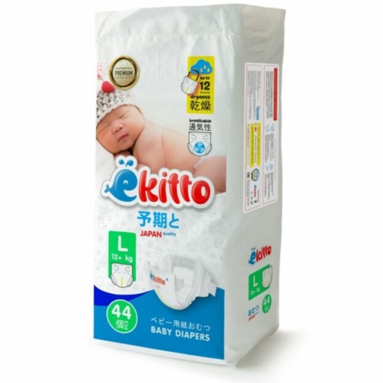 Подгузники на липучках Ekitto Premium L (44 шт)