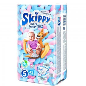 Подгузники Skippy More Happiness+ 5 (42 шт)