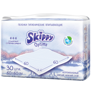 Пеленки впитывающие Skippy Optima 60*60 см (30 шт)