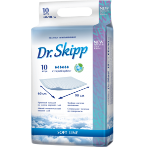 Пеленки Dr. Skipp Soft Line 60*90 см (10 шт)