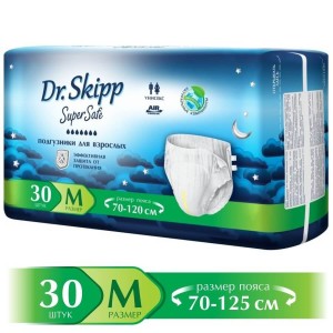 Подгузники Dr. Skipp SuperSafe M (30 шт)