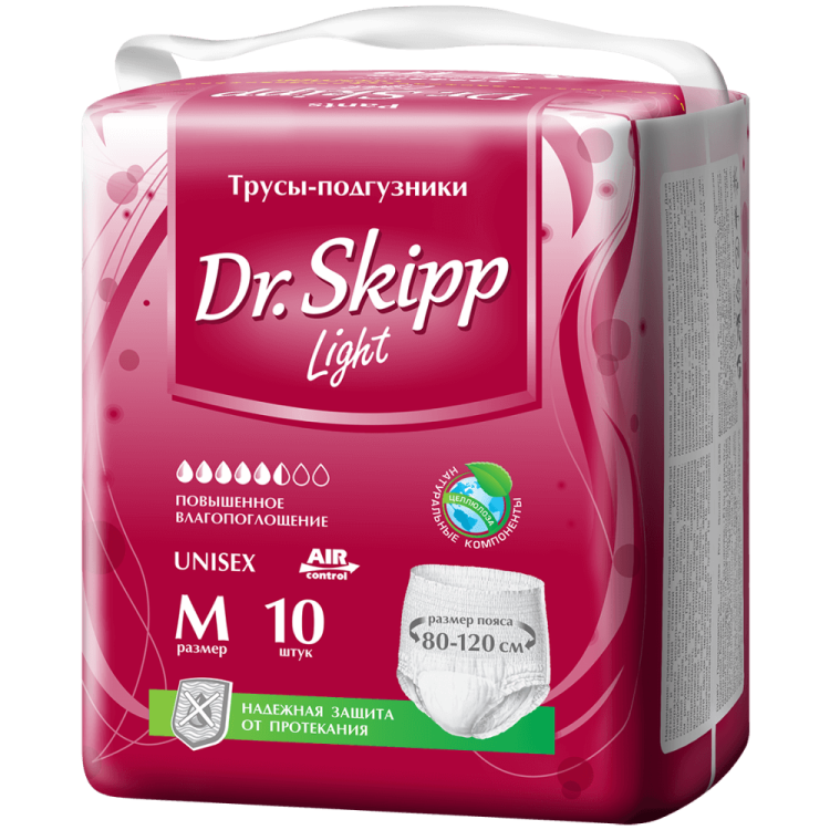 Подгузники-трусы Dr. Skipp Light M (10 шт)