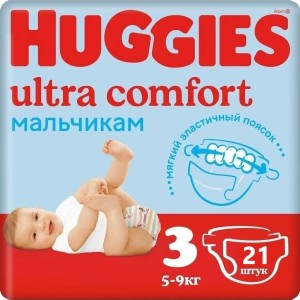 Подгузники Huggies Ultra Comfort Boy Conv 3 21шт